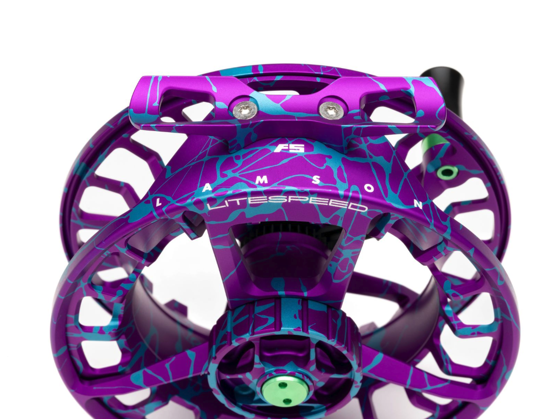 Reel foot detail view of Lamson Litespeed F Wild Child Fly Reel