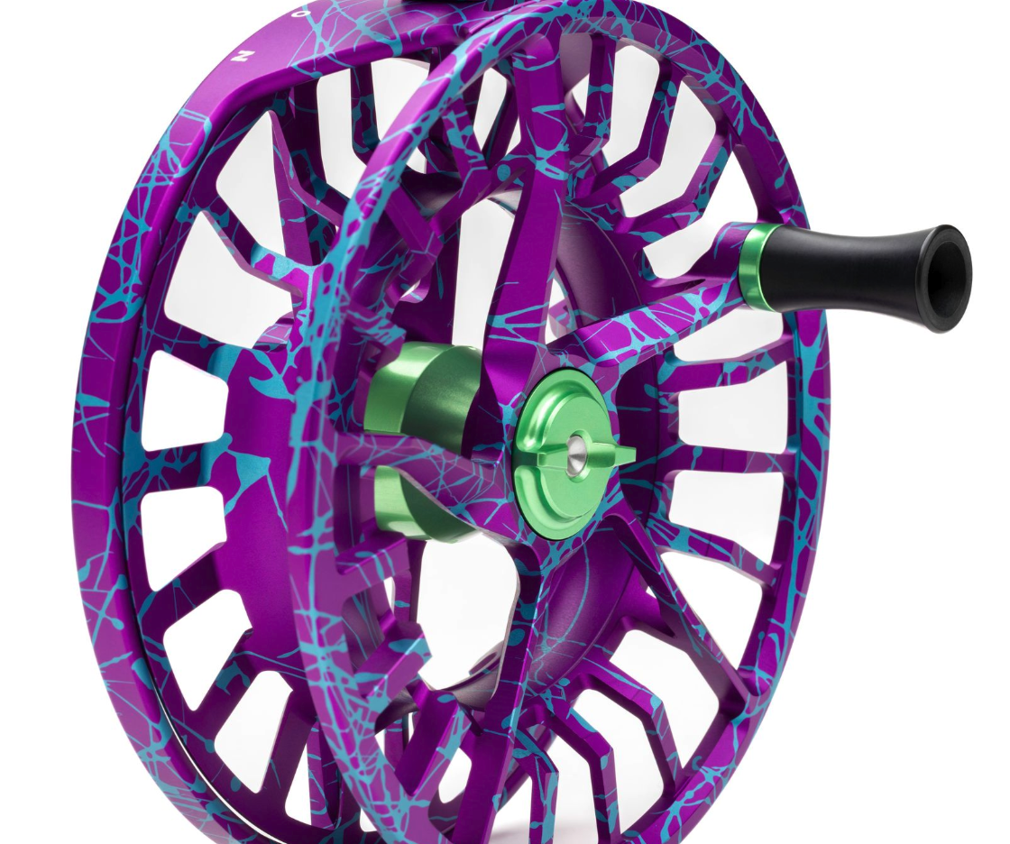 Angled view of Lamson Litespeed M Wild Child Fly Reel