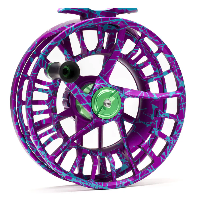 Spool side view of Lamson Litespeed M Wild Child Edition Fly Reel