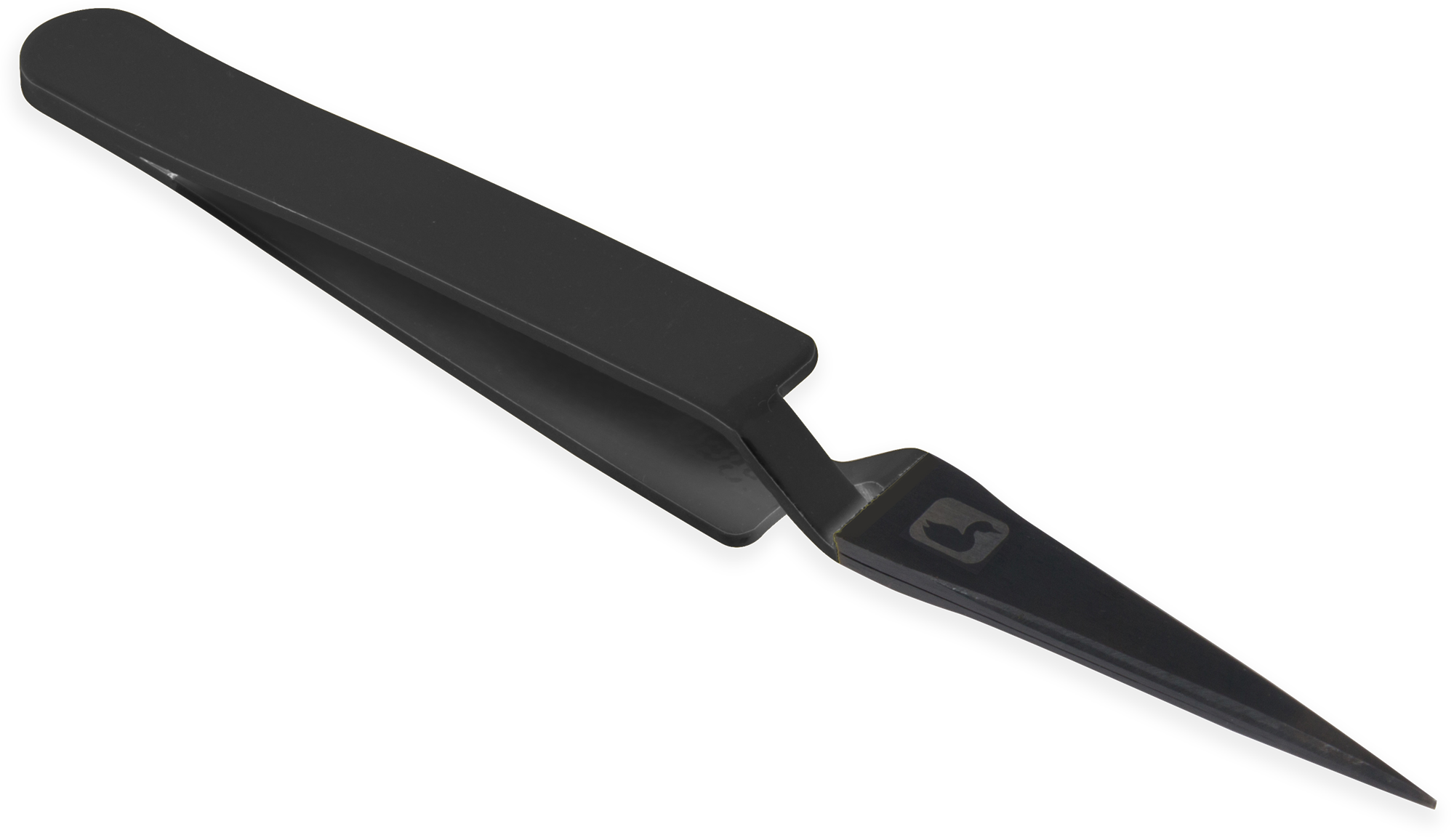 Loon Mini Straight D-Loop Tweezer with smooth tips for secure material handling