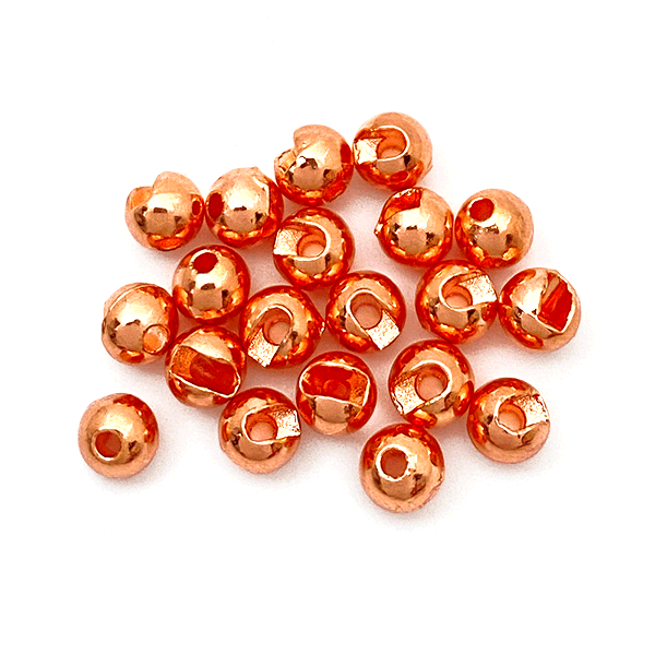 Copper Montana Fly Company slotted tungsten beads for tungsten jig nymph fly tying