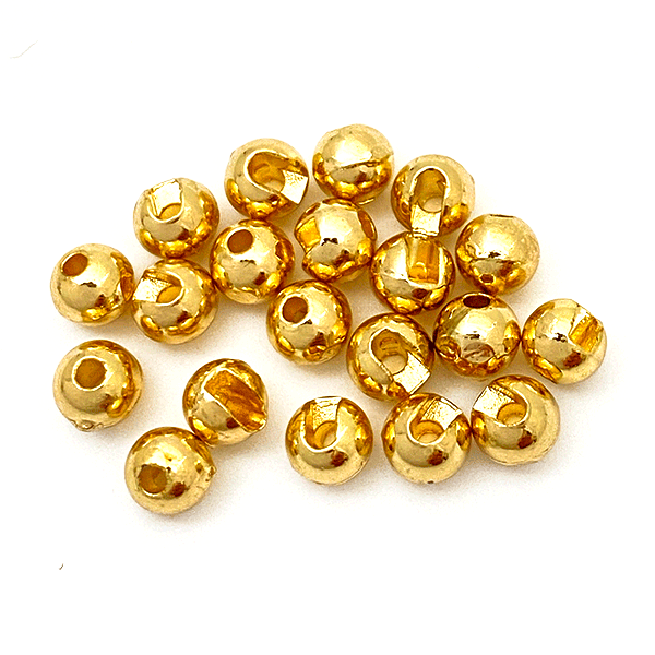 Gold MFC slotted tungsten beads for classic weighted nymphs and Euro fly patterns