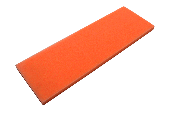 Bright orange fly tying foam sheet for high visibility hopper flies bass bugs and poppers