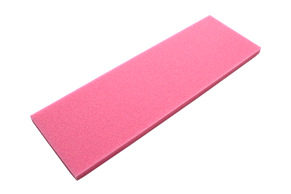 Pink zote foam fly tying material for high visibility trout flies and foam indicators