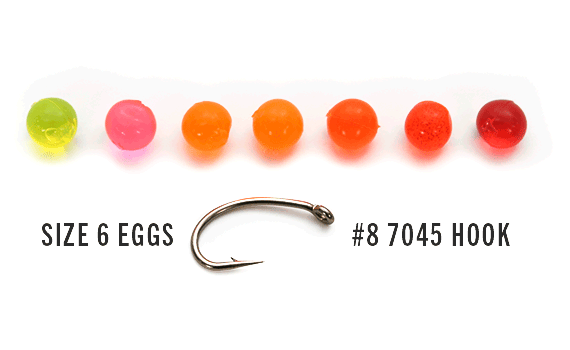 Steelhead fly tying eggs online.