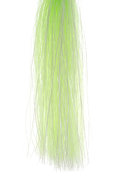 Hank of Senyo's Shadow Fiber colored chartreuse