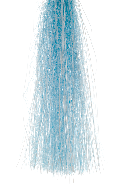 Hank of Senyo's Shadow Fiber colored kingfisher blue