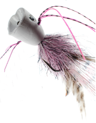 Popper fly tied with MFC Senyo's Peppered Satin Chenille