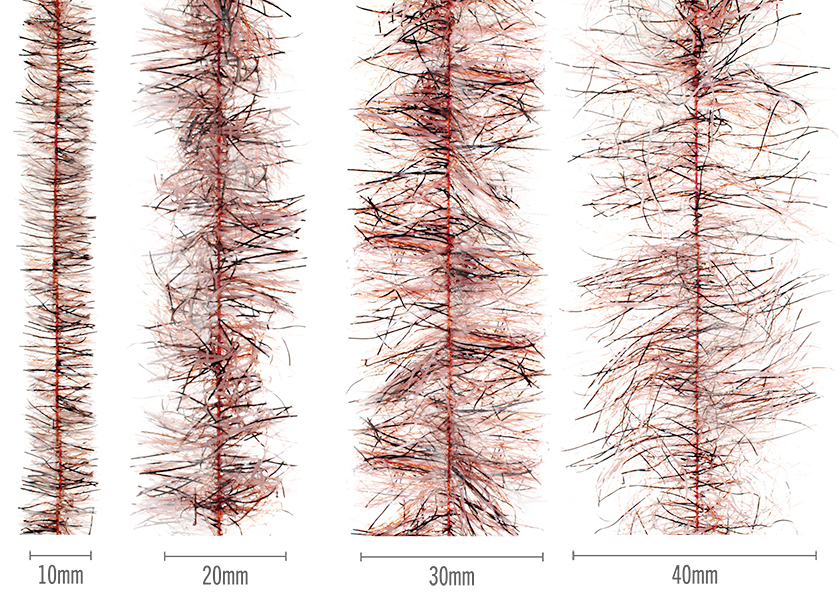 Senyo’s Speckled Chenille (Peppered Satin) – flesh/pink peppered fly tying chenille for baitfish & leeches, 10mm–40mm