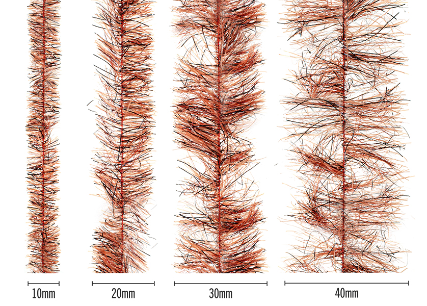 Senyo’s Speckled Chenille (Peppered Satin) – rust speckled fly tying chenille