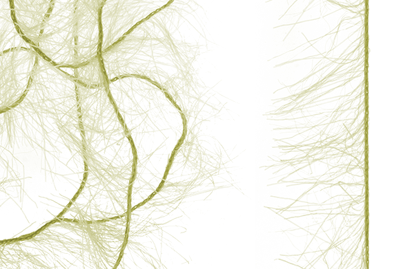 Satin fly tying materials for fly fishing.