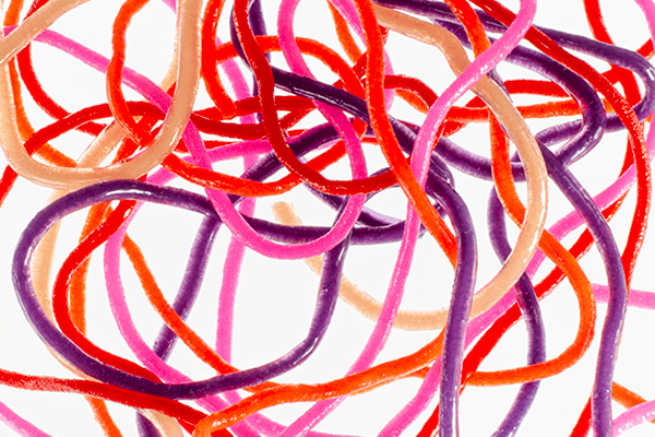 MFC Trina squirm material multi color silicone rubber worm fly tying for trout panfish assorted colors