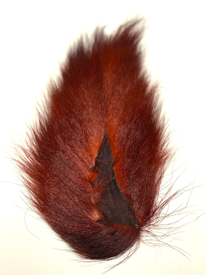 Marabou Brothers Bucktail El Presidente Grade  Burnt Orange Brown color fly tying material