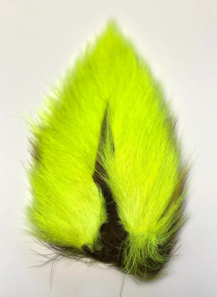 Marabou Brothers Bucktail El Presidente Grade Fl Chartreuse color fly tying material
