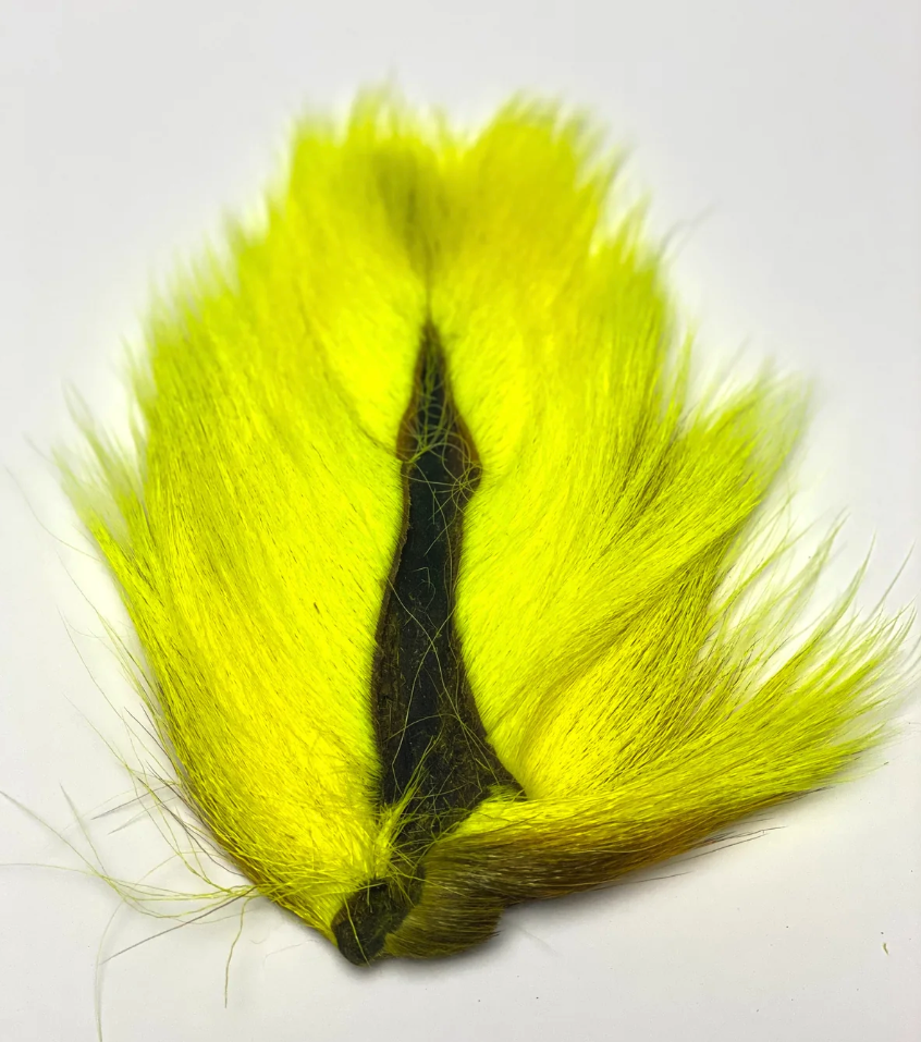 Marabou Brothers Bucktail El Presidente Grade Fl Yellow color fly tying material
