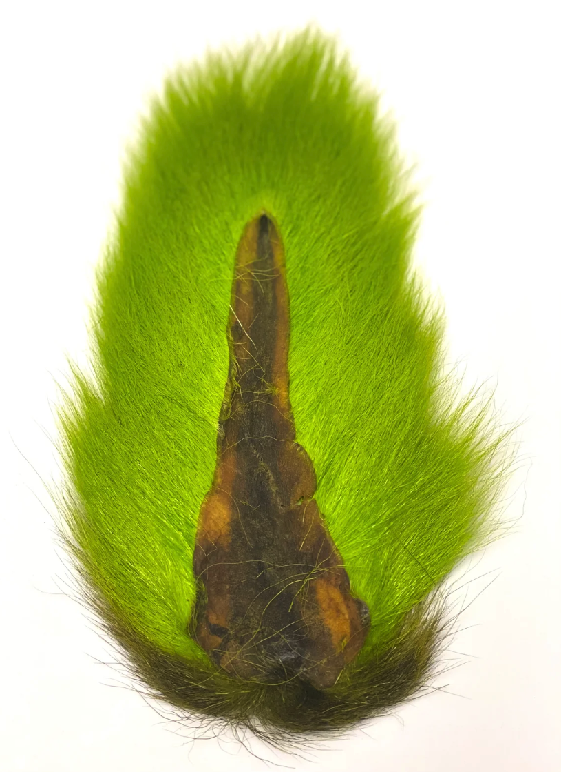 Marabou Brothers Bucktail El Presidente Grade Insect Green color fly tying material
