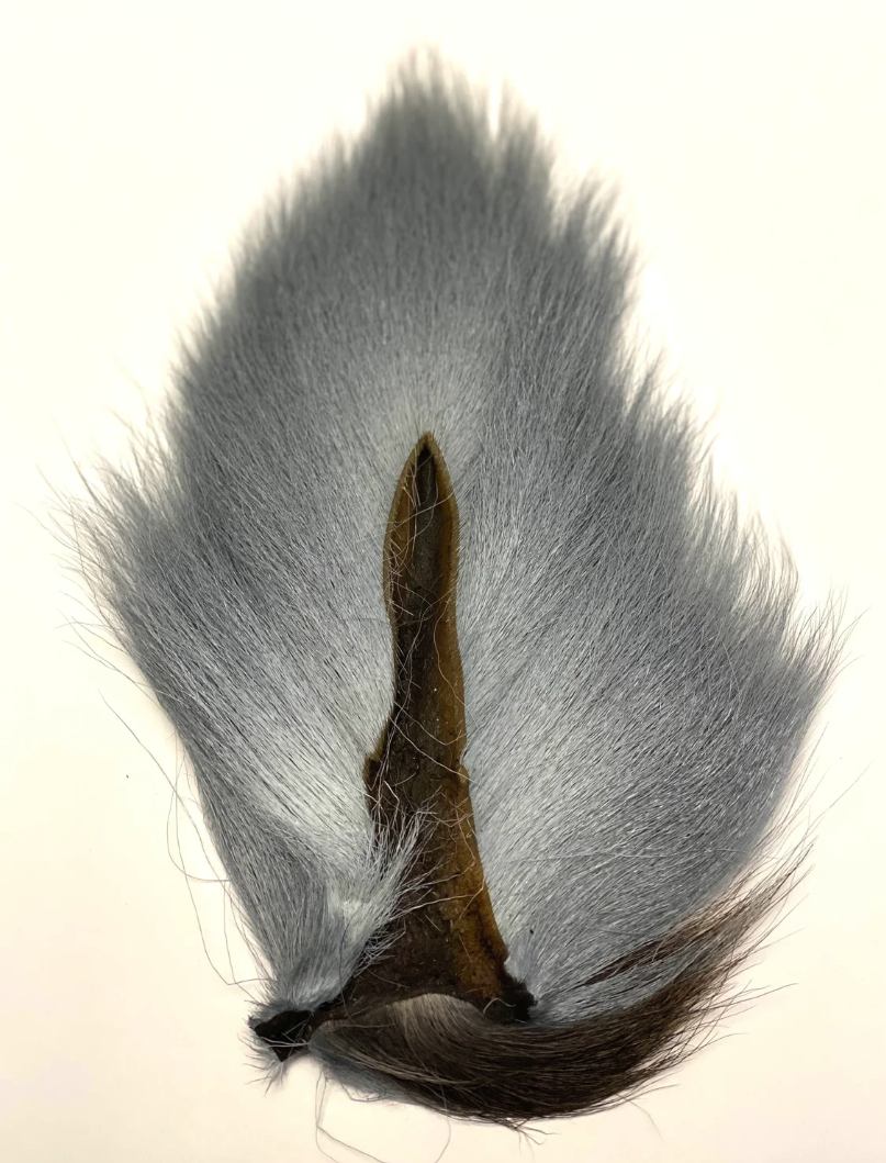 Marabou Brothers Bucktail El Presidente Grade Iron Dun color fly tying material