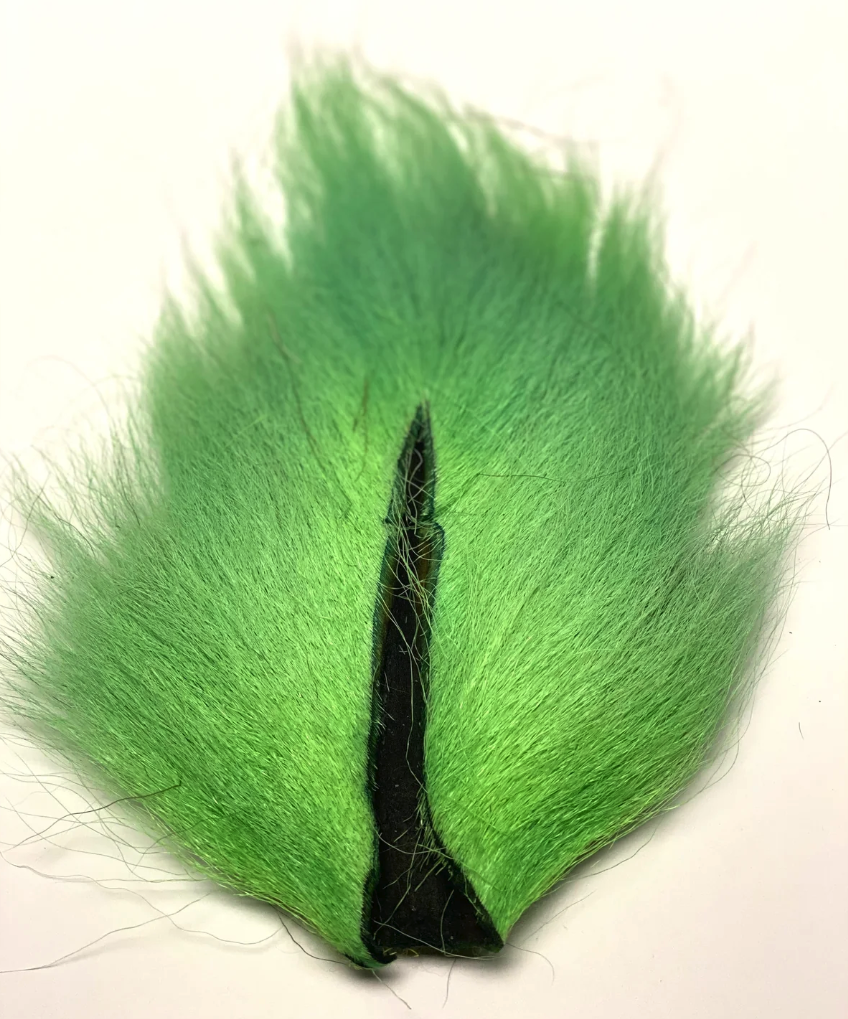 Marabou Brothers Bucktail El Presidente Grade Mint Green color fly tying material