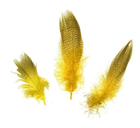 Marabou Brothers Mallard Duck Plumage 1/8 oz. Lemon Yellow color fly tying feather material