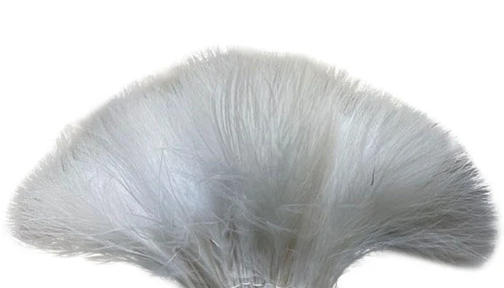 Marabou Brothers Marabou Blood Quill Loose White color fly tying featers