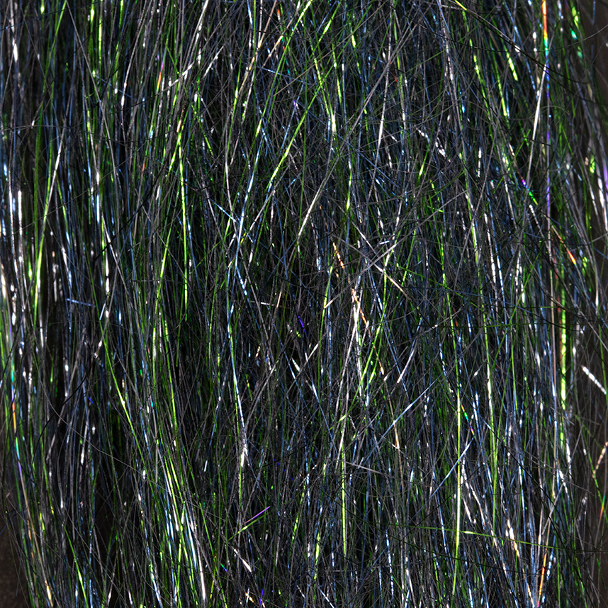 Fine Angel Hair flash material by Larva Lace, adding enticing action to streamer flies.