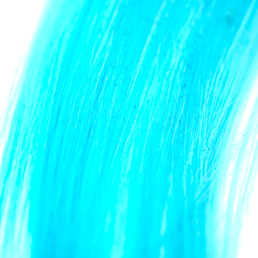 Patch of Cashmere Goat hair dyed light blue