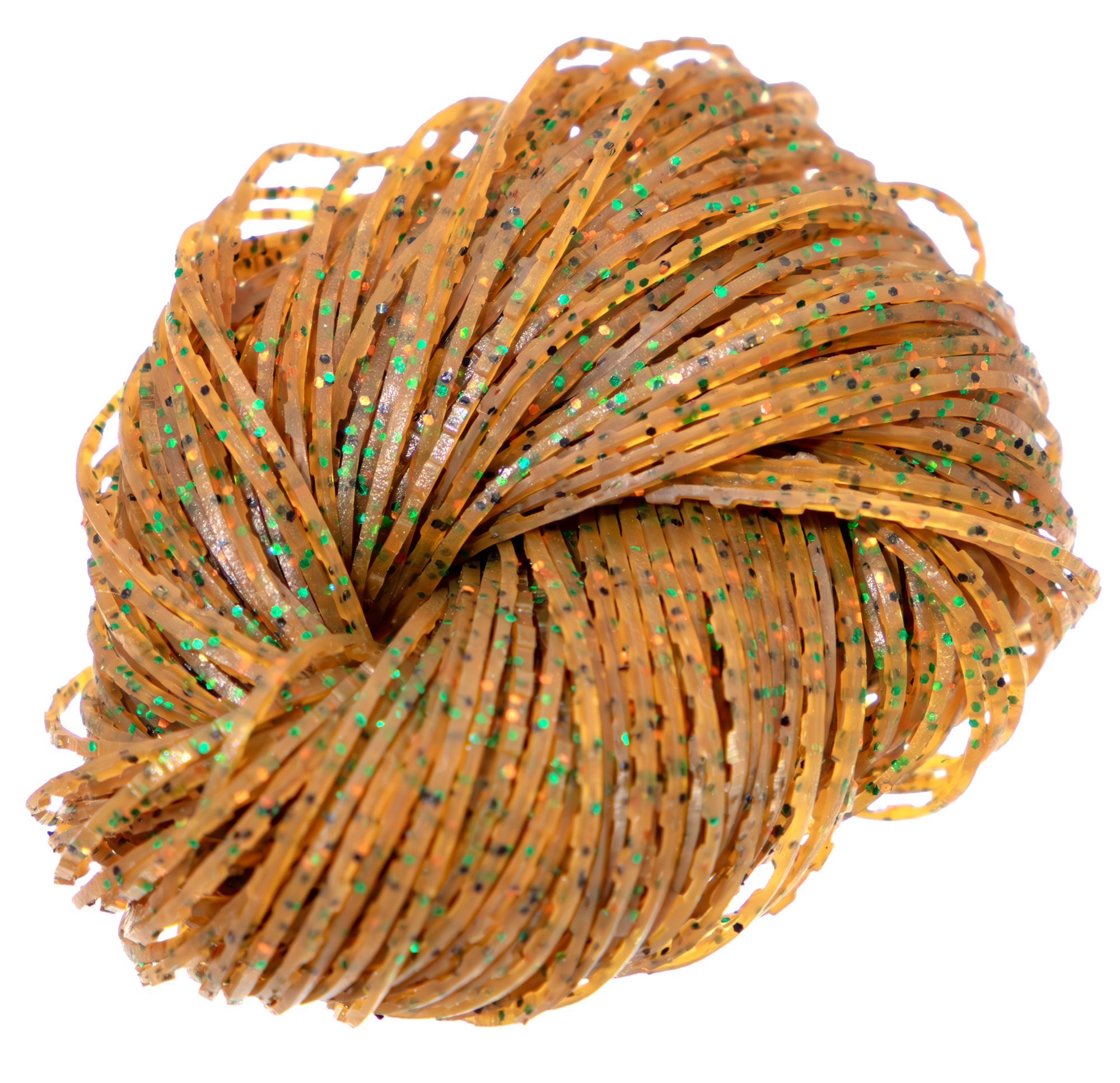 Pumpkin/Green Black Orange Flake version of Nature's Spirit's Disco Living Legs