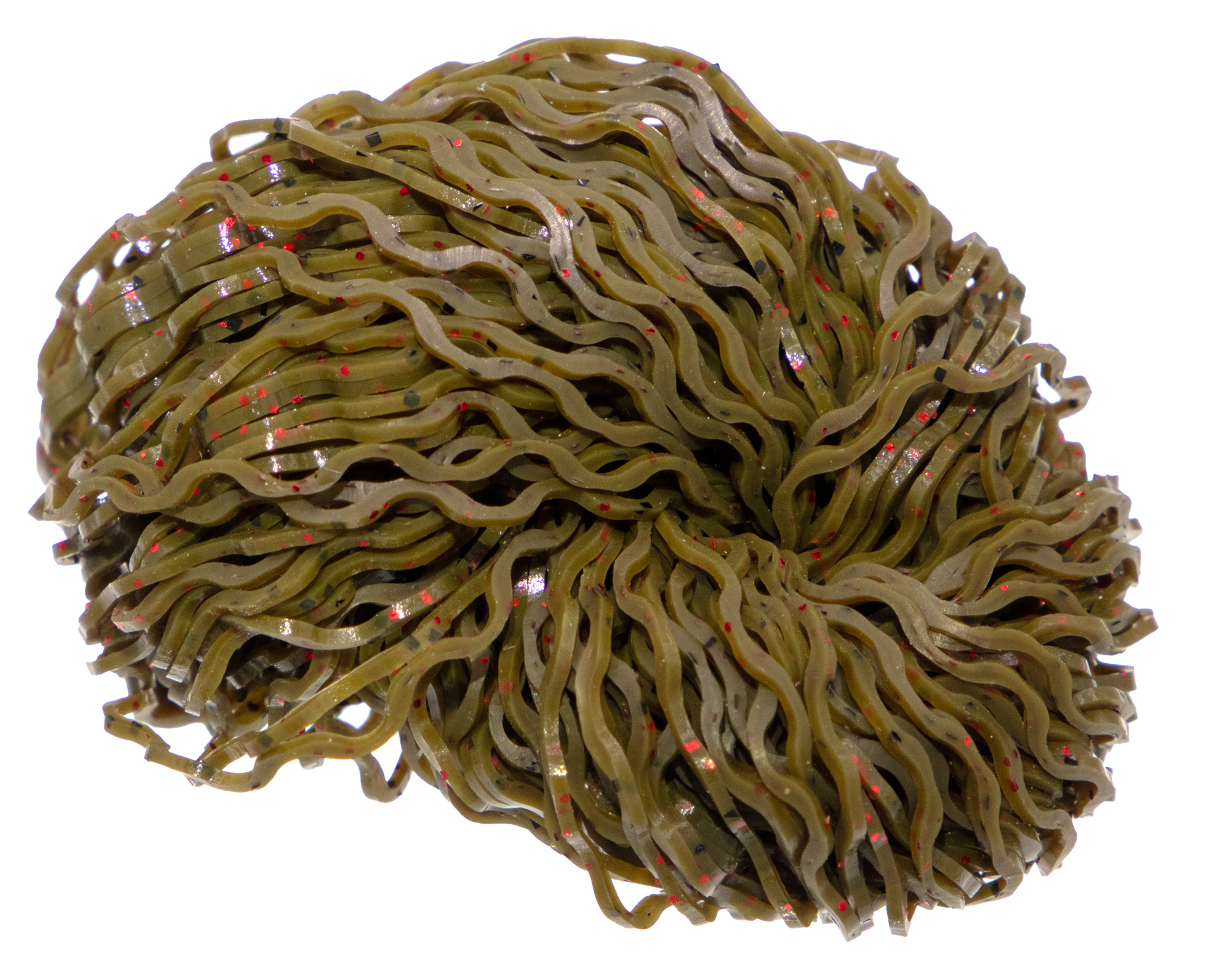 Fish Hunter Green/Red Black Flake version of Nature's Spirit's Disco Wavy Legs