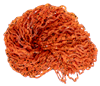 Orange/Orange Black Flake version of Nature's Spirit's Disco Wavy Legs