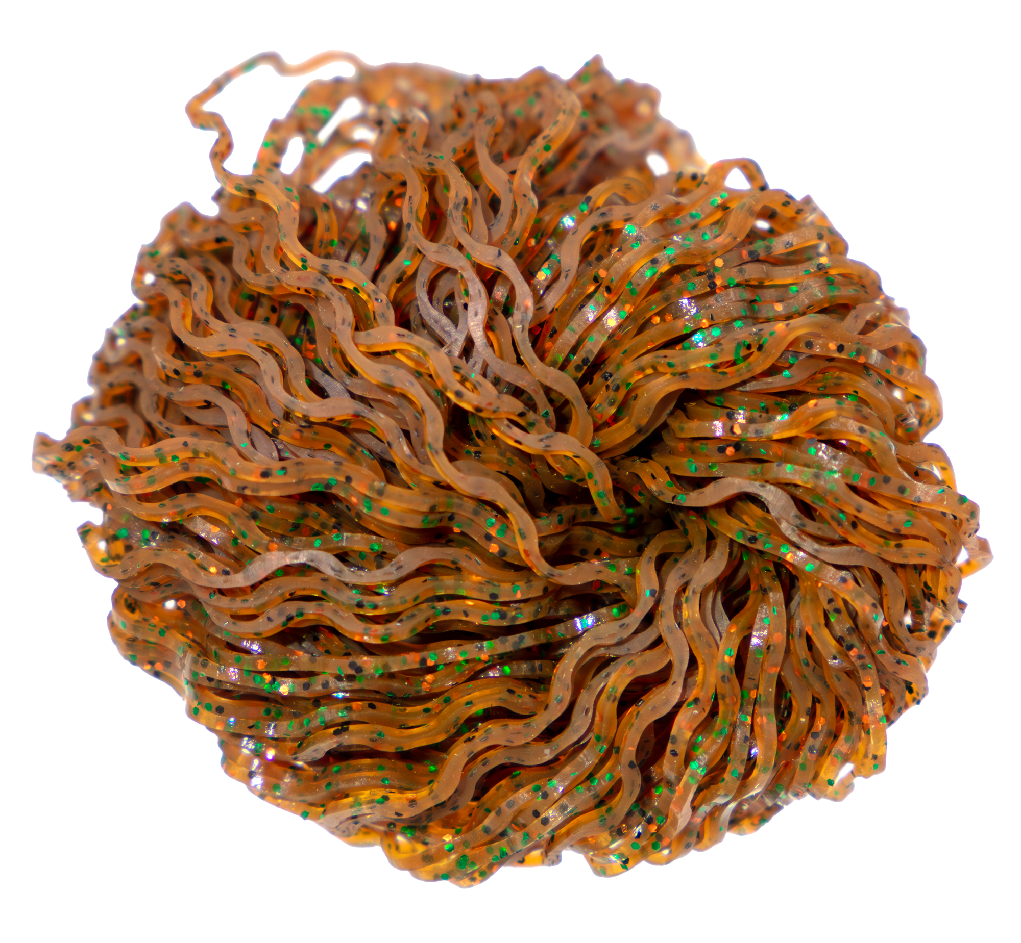 Pumpkin/Green Black Orange Flake version of Nature's Spirit's Disco Wavy Legs