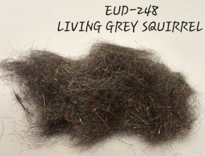 Nature's Spirit Euro Dub in natural gray for delicate fly designs.