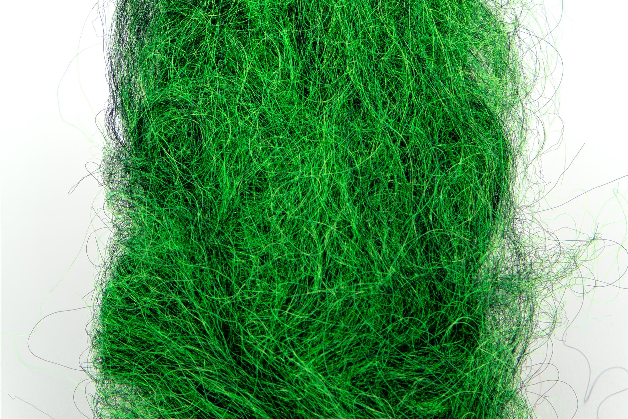Nature’s Spirit Fish Fur Midnight Chartreuse synthetic fly tying material for baitfish streamers