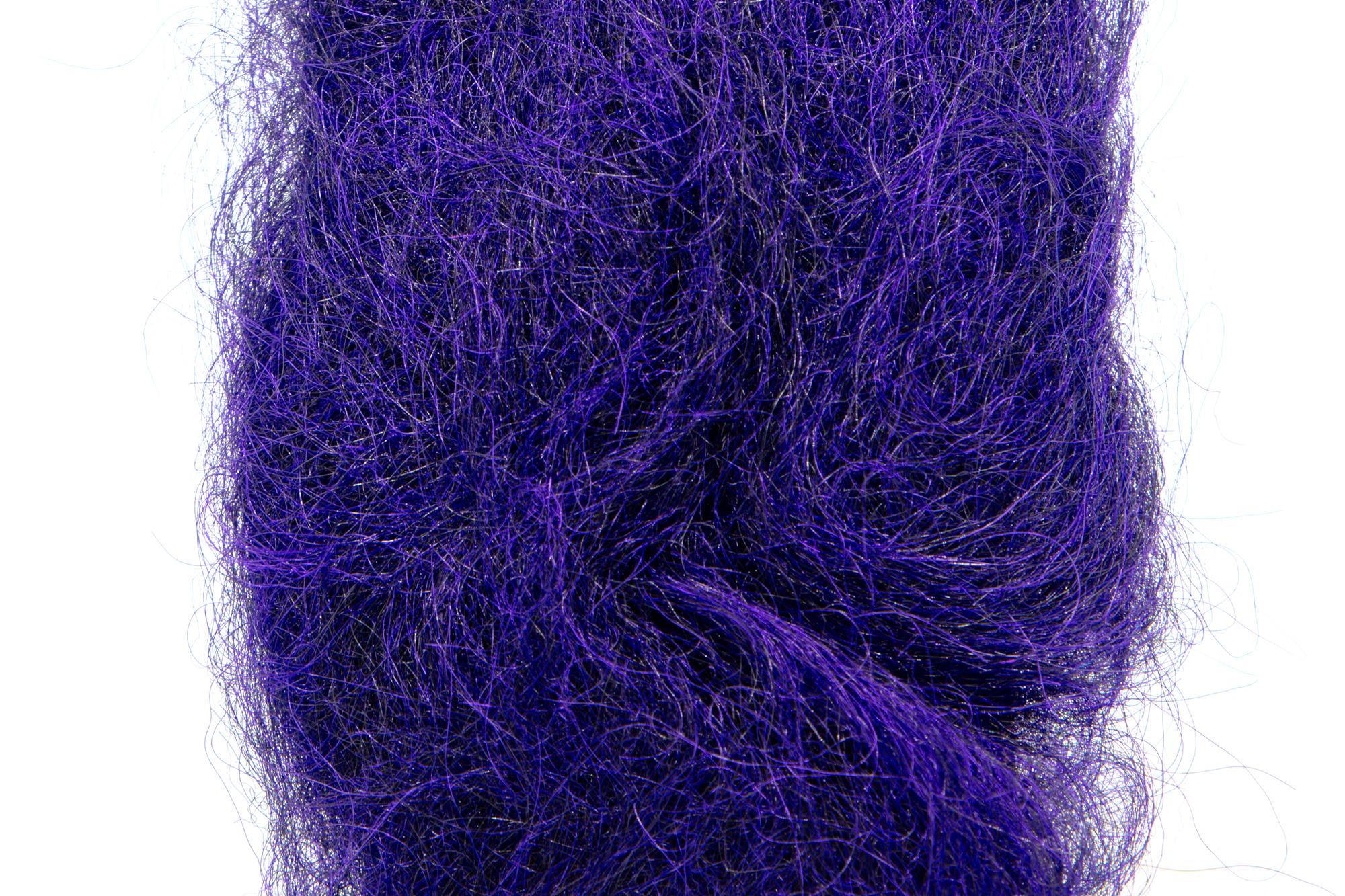 Nature’s Spirit Fish Fur Midnight Purple synthetic streamer material for bass, pike, and baitfish flies