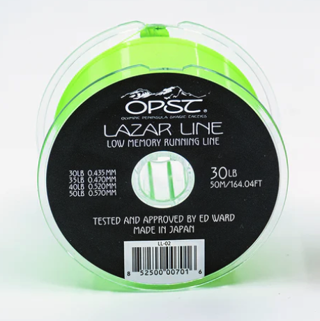 Durable OPST running line with low memory and hydrophobic properties