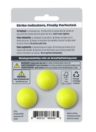 Oros Fly Fishing Strike Indicators for sale at The Fly Fishers are a best strike indicator choice.