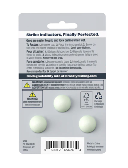 Fly fishing stirke indicators that glow in the dark for sale online.