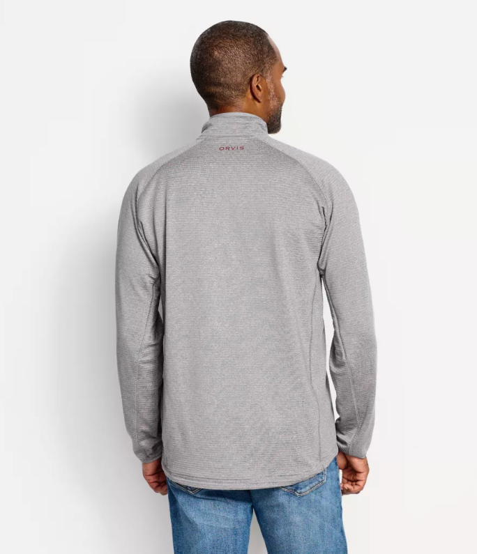 Quarter-zip fleece pullover for men, ideal for fall and winter layering.