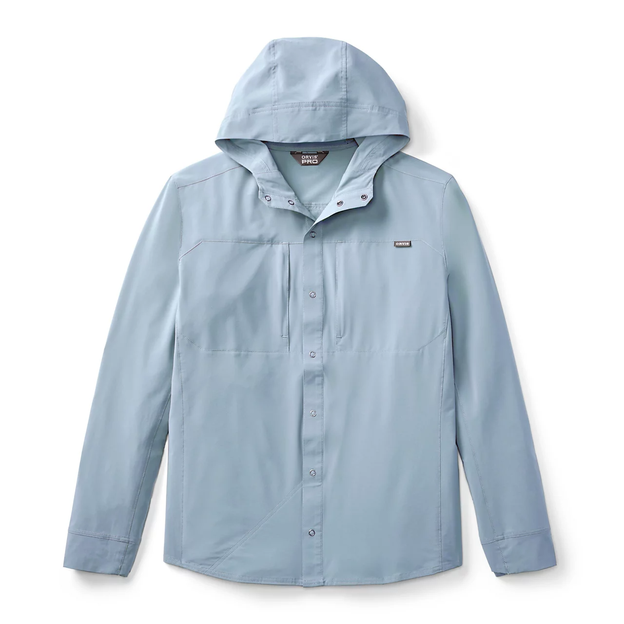 Orvis PRO Sun Stretch Hoodie coastal blue lightweight fishing sun shirt