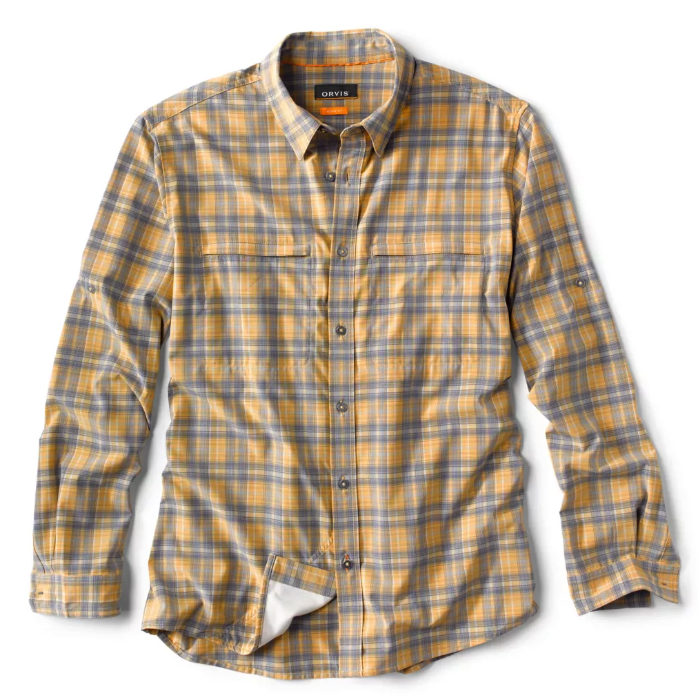 Orvis Stonefly Stretch Long-Sleeved Shirt Ochre