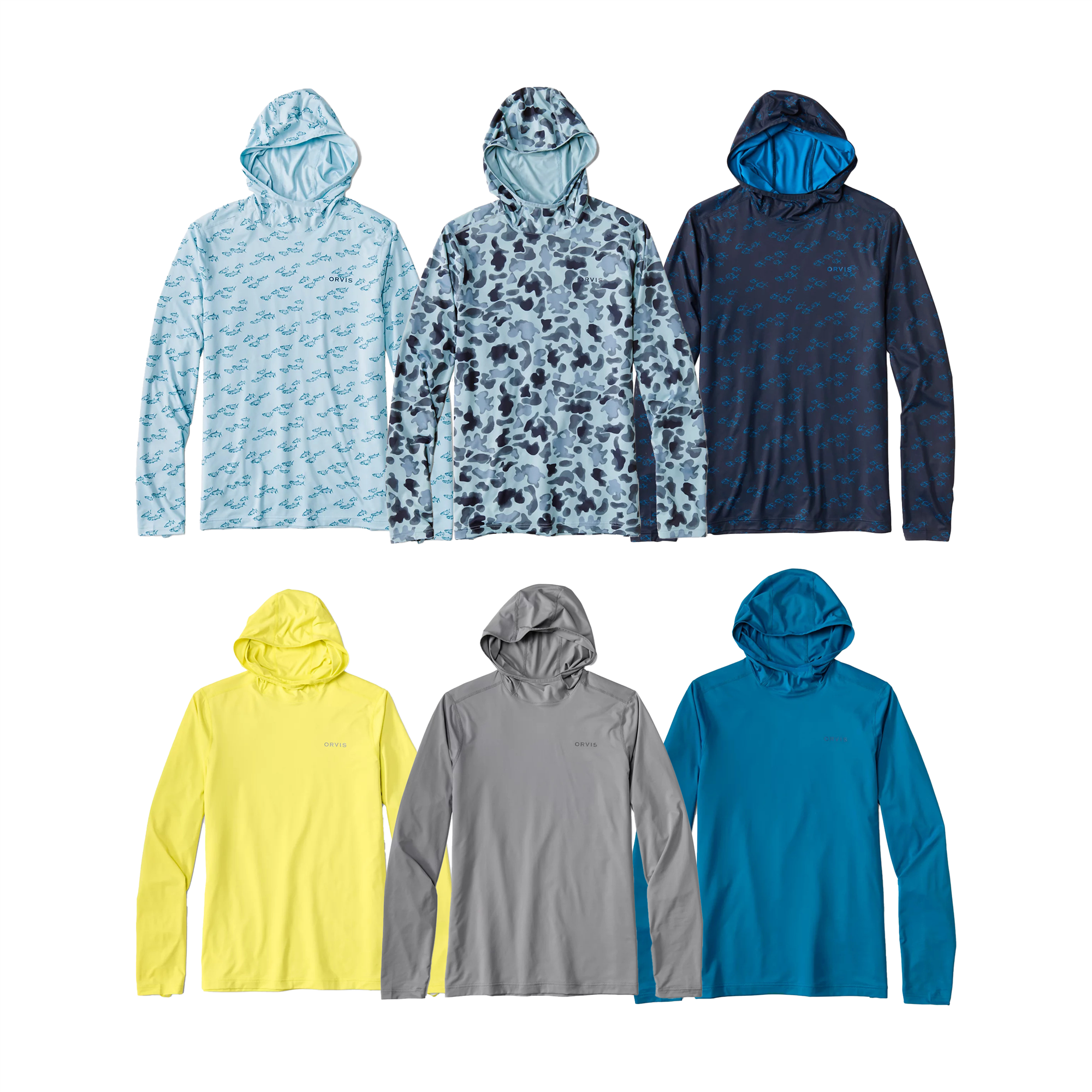 All colors that are offered for the Orvis Sun Defense Hoodie