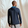 Rear view of model wearing the Orvis Sun Defense Hoodie