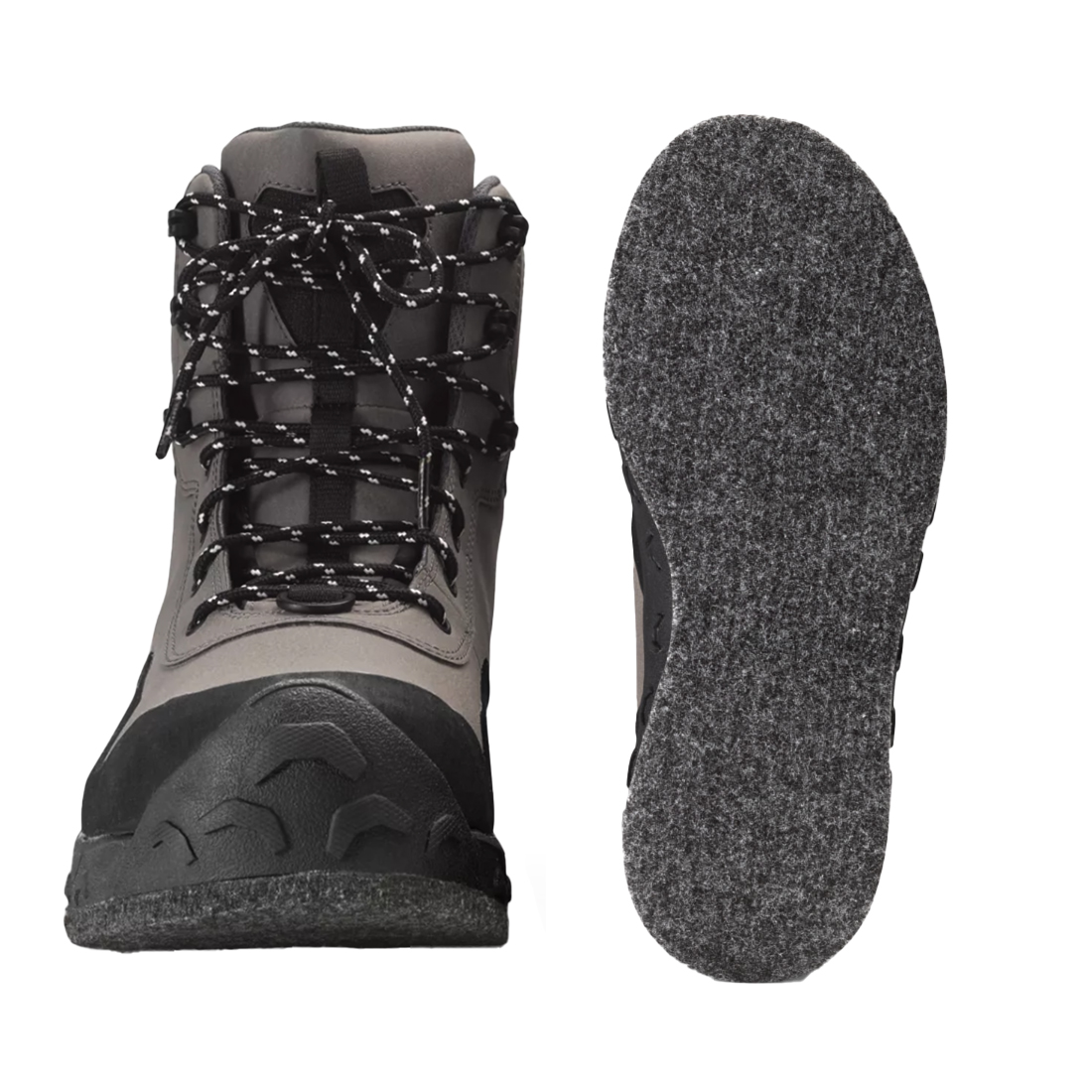 Orvis Clearwater Boots with rubber sole, aggressive lug design for enhanced grip, in stock.
