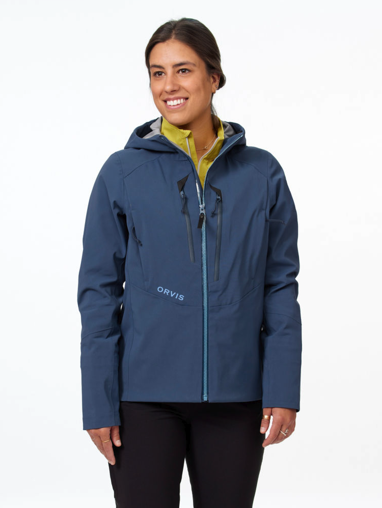 Fully waterproof yet breathable, Orvis Women's PRO Fishing Jacket delivers unmatched performance and comfort.