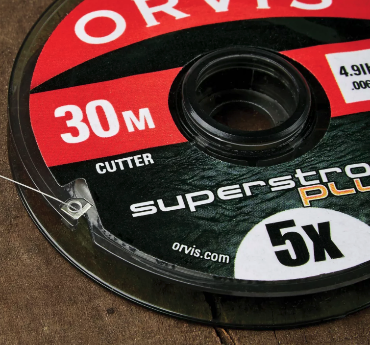 Nylon tippet material with superior knot strength and suppleness, ideal for versatile fly fishing applications