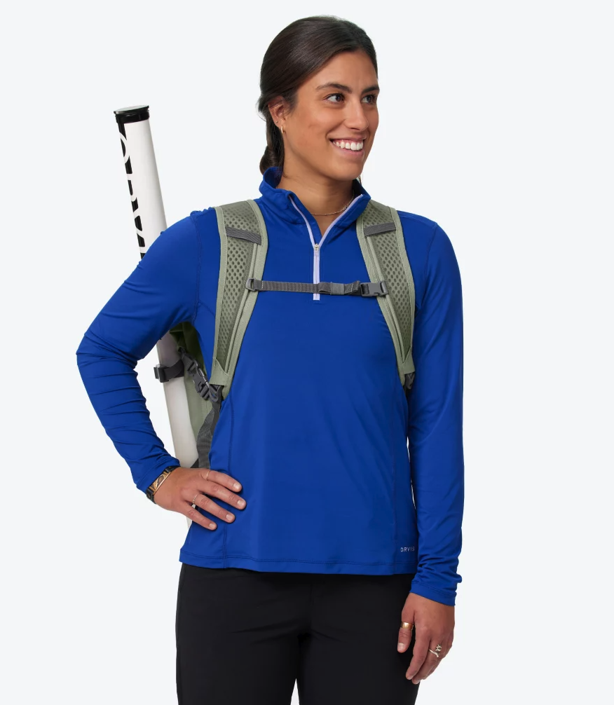 Lightweight Orvis PRO Waterproof Roll Top Backpack for Fishing and Hiking Essentials