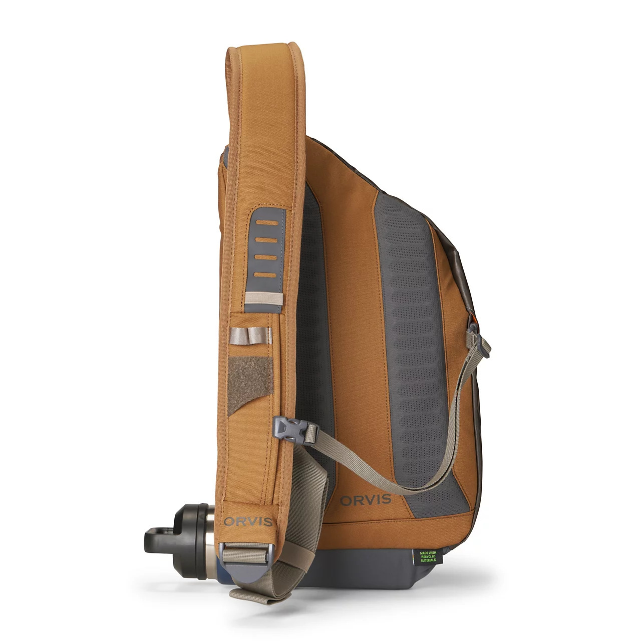 Back view of Orvis Sling Pack in Dark Vicuna