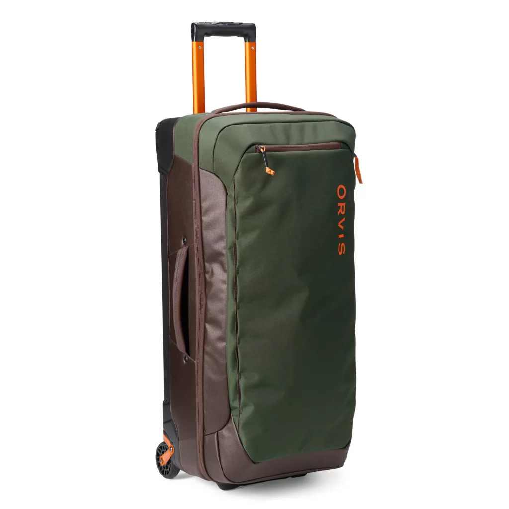 Orvis Trekkage LT Adventure 80L Roller Bag with Padded Handle for Easy Transport