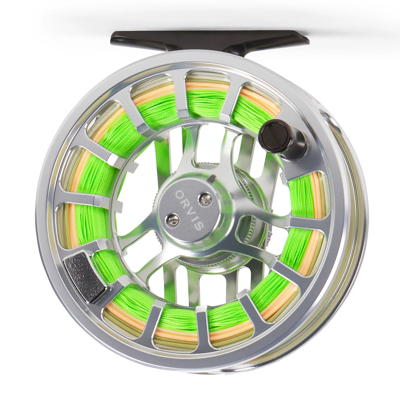 Orvis Hydros fly reel silver color spool side machined aluminum large arbor fly fishing reel