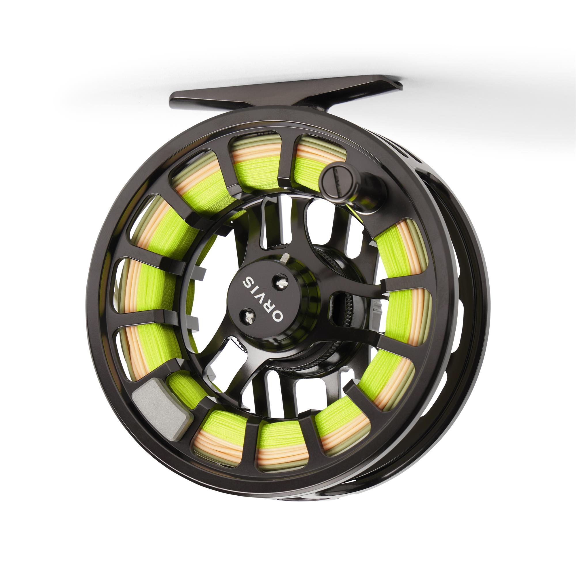 Orvis Hydros fly reel black large arbor spool design lightweight machined aluminum trout fly reel