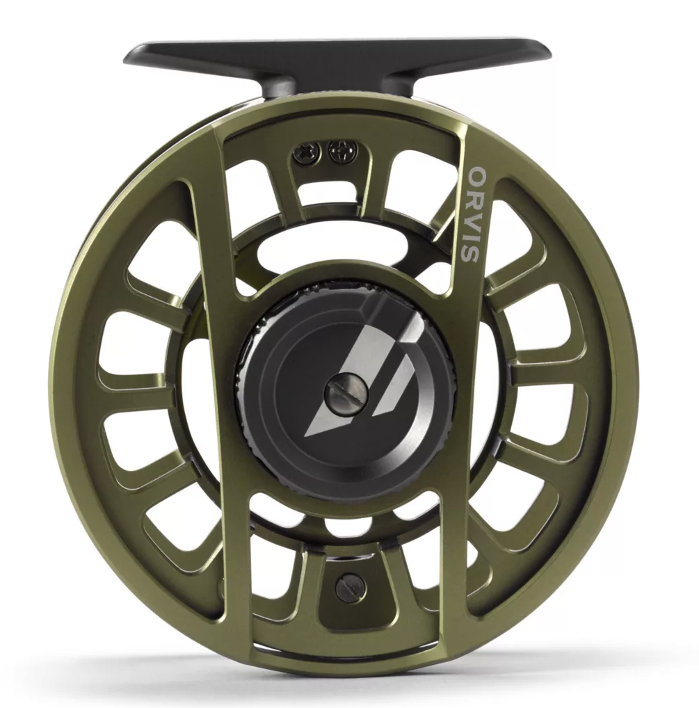 Orvis Hydros fly reel with improved drag clutch bearing for smooth operation